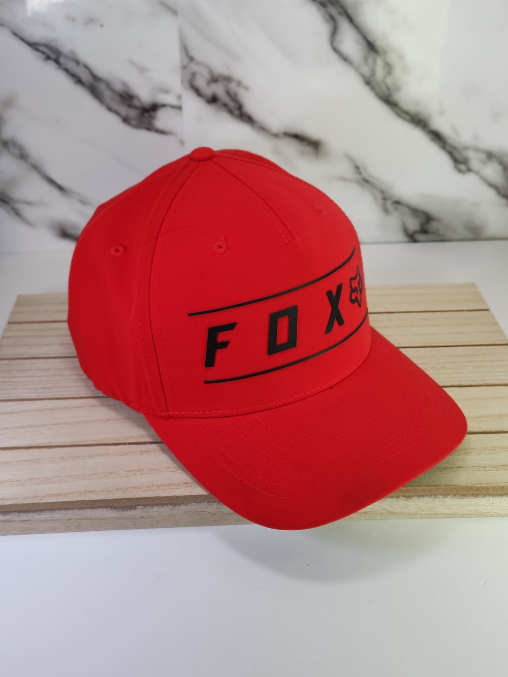 FOX Red Logo Baseball Cap. Fitted. Flex Fit - Picture 4 of 9